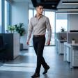Plain Light Gray Shirt : Slim