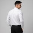 Self Design White Shirt : Slim
