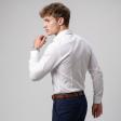 Self Design White Shirt : Slim