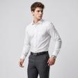 Self Design White Shirt : Slim