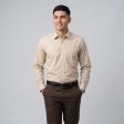 Self Design Fawn Shirt : Slim