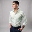 Checks Light Green Shirt : Business