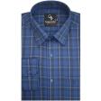 Checks Blue Shirt : Business