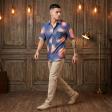 Print Blue Shirt : Ditto