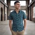 Print Green Shirt : Party