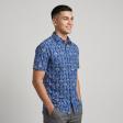 Print Navy Blue Shirt : Party
