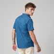 Print Navy Blue Shirt : Party