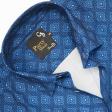 Print Navy Blue Shirt : Party