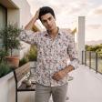 Print Green Shirt : Party