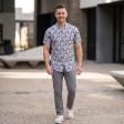 Print Gray Shirt : Party