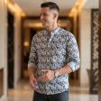 Print Blue Shirt : Party