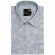 Print Blue Shirt : Party