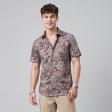 Print Brown Shirt : Party