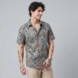 Print Gray Shirt : Party