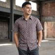 Print Rust Shirt : Party