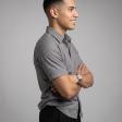 Print Brown Shirt : Party