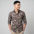 Print Brown Shirt : Ditto