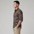 Print Brown Shirt : Ditto