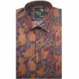 Print Brown Shirt : Party