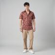 Print Brown Shirt : Party