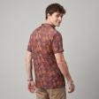Print Brown Shirt : Party