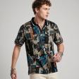 Print Blue T-shirt : Regular