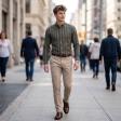 Stripes Green Shirt : Business