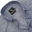 Stripes Blue Shirt : Business