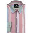Stripes Peach Shirt : Business