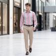 Stripes Peach Shirt : Business
