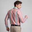 Stripes Peach Shirt : Business
