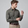 Stripes Dark Green Shirt : Business