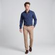Stripes Navy Blue Shirt : Business