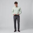 Stripes Light Green Shirt : Business