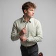 Stripes Light Green Shirt : Business