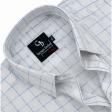 Checks Blue Shirt : Business