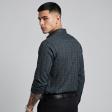 Checks Dark Green Shirt : Business