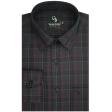 Checks Wine Shirt : Business