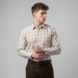 Checks Fawn Shirt : Business