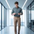Checks Dark Green Shirt : Business