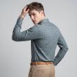 Checks Dark Green Shirt : Business