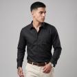 Self Design Black Shirt : Business