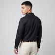 Self Design Black Shirt : Business