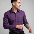 Self Design Wine Shirt : Business