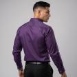 Self Design Wine Shirt : Business