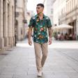 Print Green Shirt : Ditto