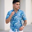 Print Blue Shirt : Ditto