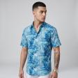 Print Blue Shirt : Ditto