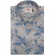 Print Blue Shirt : Ditto