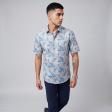 Print Blue Shirt : Ditto